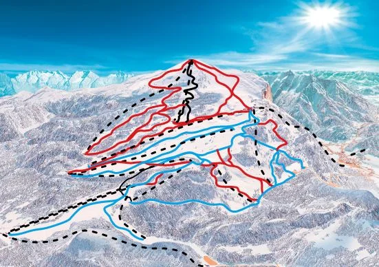 Lofer Piste Map