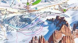 Vigo di Fassa Piste Map