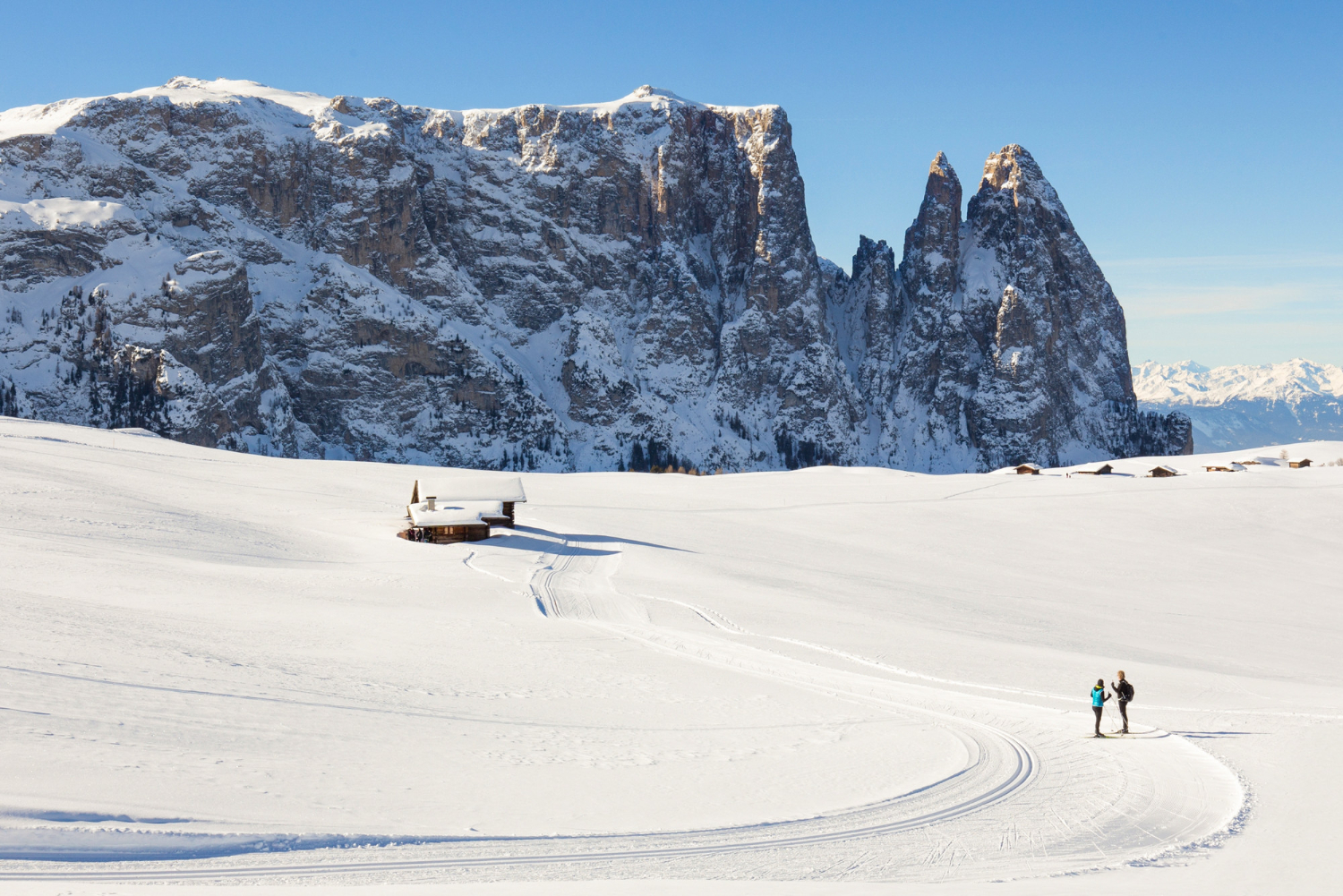 Skiing in the Dolomites