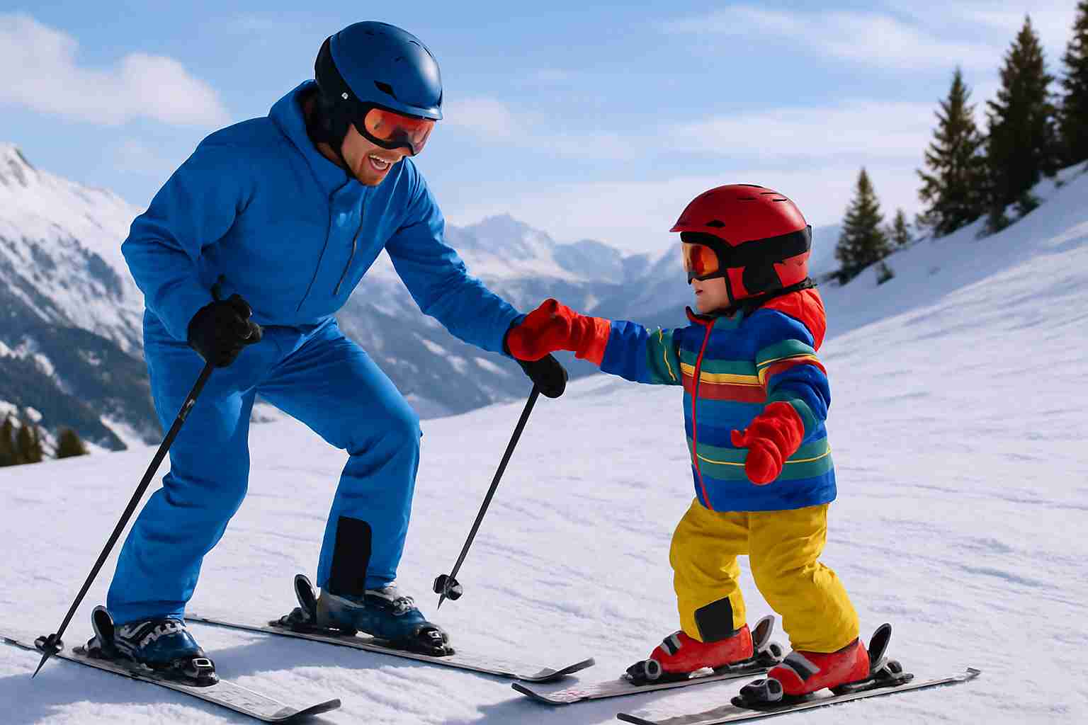 first time skiing

